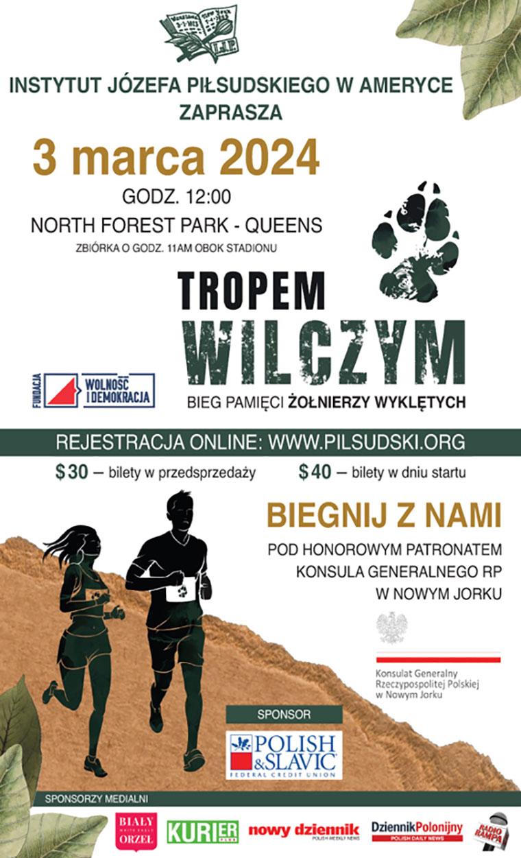 Bieg Tropem Wilczym 2024 W Nowym Jorku 3 Marca W Forest Park Nowy