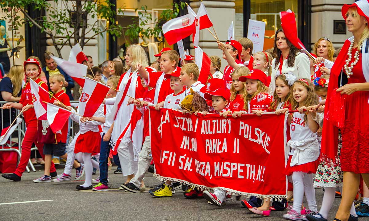 Participants of the 76th Annual Pulaski Day Parade held on September 6, 2013 in New York. Fot. Elżbieta Sękowska