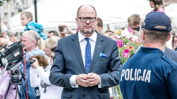 Gdansk, Poland - July 18, 2017: Pawel Adamowicz was Mayor of the city of Gdansk who was assassination by stabbing. Stock Photo ID: 278493454 Copyright: Robson90