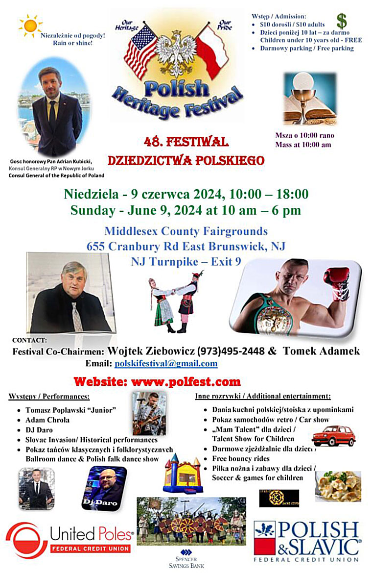 Festiwal Dziedzictwa Polskiego w East Brunswick, Middlesex County