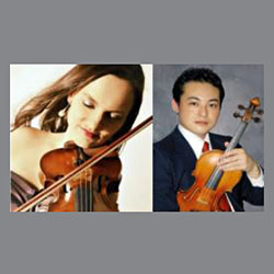 A night of unaccompanied violin duo, Kinga Augustyn and Eugene Muneyoshi Takahashi in NY