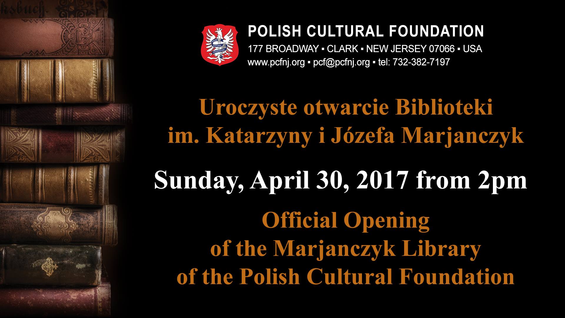 Uroczyste otwarcie biblioteki im. Katarzyny i Józefa Marjanczyk w Polskiej Fundacji Kulturalnej