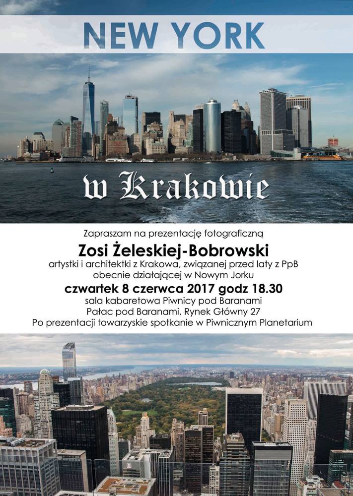 New York w Krakowie, wystawa Zosi Żeleskiej-Bobrowski 