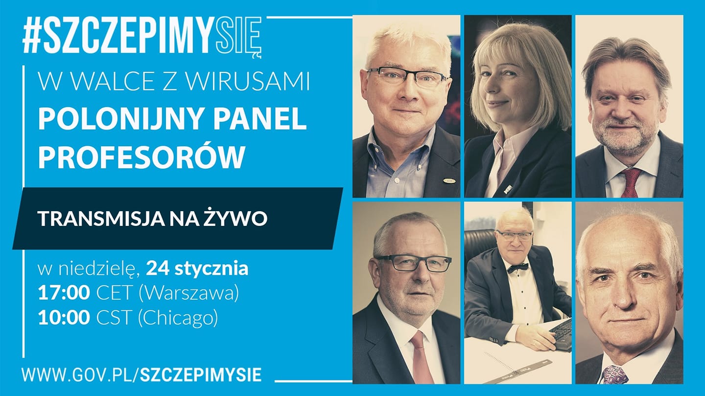 Wszystko o szczepieniach po polsku w polonijnym panelu profesorów #SzczepimySię 