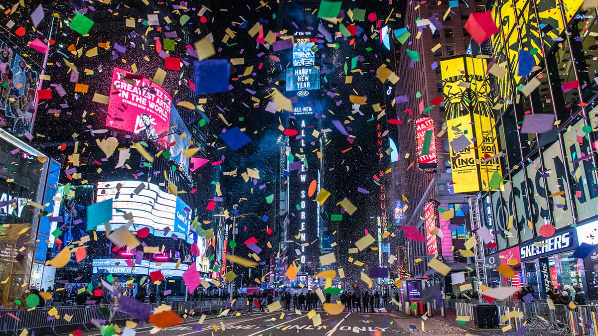 Przywitaj Nowy Rok 2022 w Nowym Jorku na Times Square