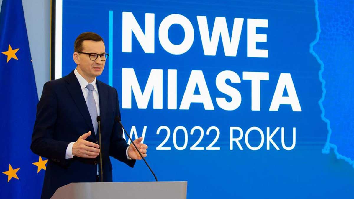 10 nowych miast w Polsce w 2022 r