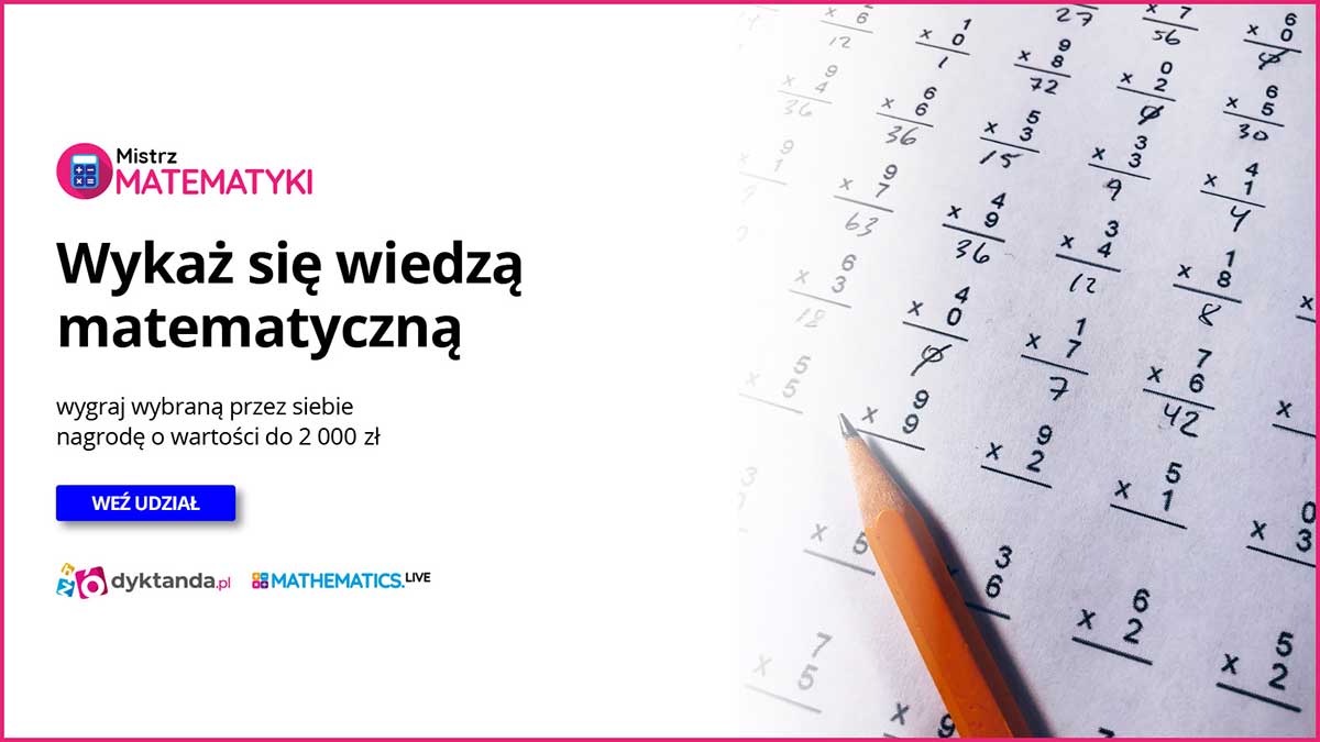 Konkurs matematyczny dla uczniów, studentów i dorosłych - Dyktanda.pl