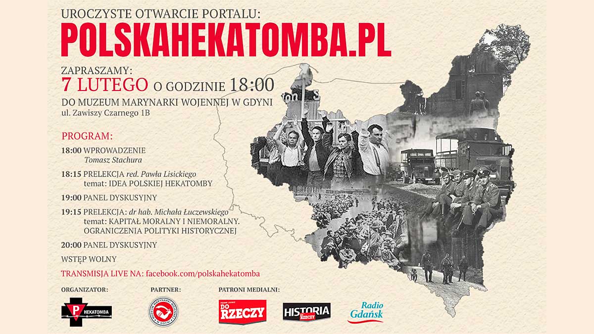 Uroczyste otwarcie portalu POLSKAHEKATOMBA.PL, 7 lutego, 18:00