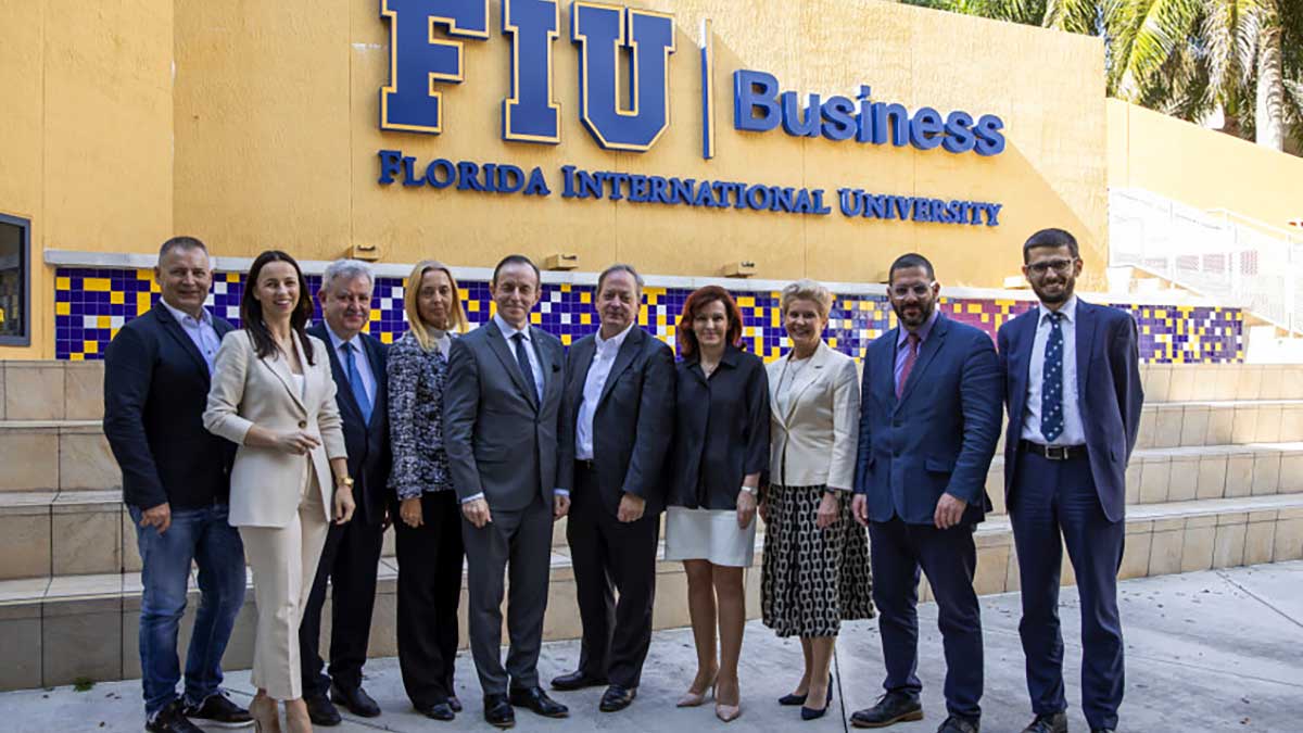 Marszałek Senatu RP prof. Tomasz Grodzki spotkał się w Miami z przedstawicielami Florida International University