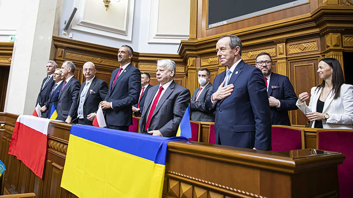 Drugi dzień wizyty Marszałka Senatu RP prof. Tomasza Grodzkiego w Kijowie