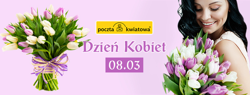 Kwiaty i prezenty na Dzień Kobiet do Polski z USA. Poczta Kwiatowa