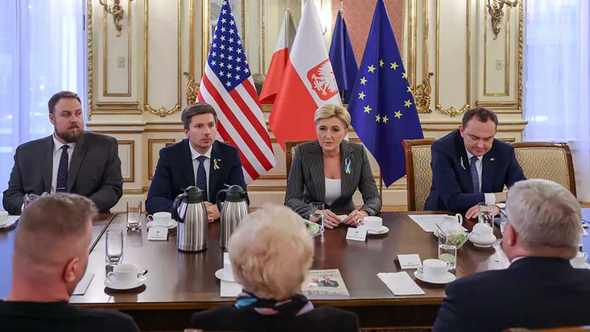 #Polonia4Ukraine. Małżonka Prezydenta Agata Kornhauser–Duda na spotkaniu z Polonią w Nowym Jorku