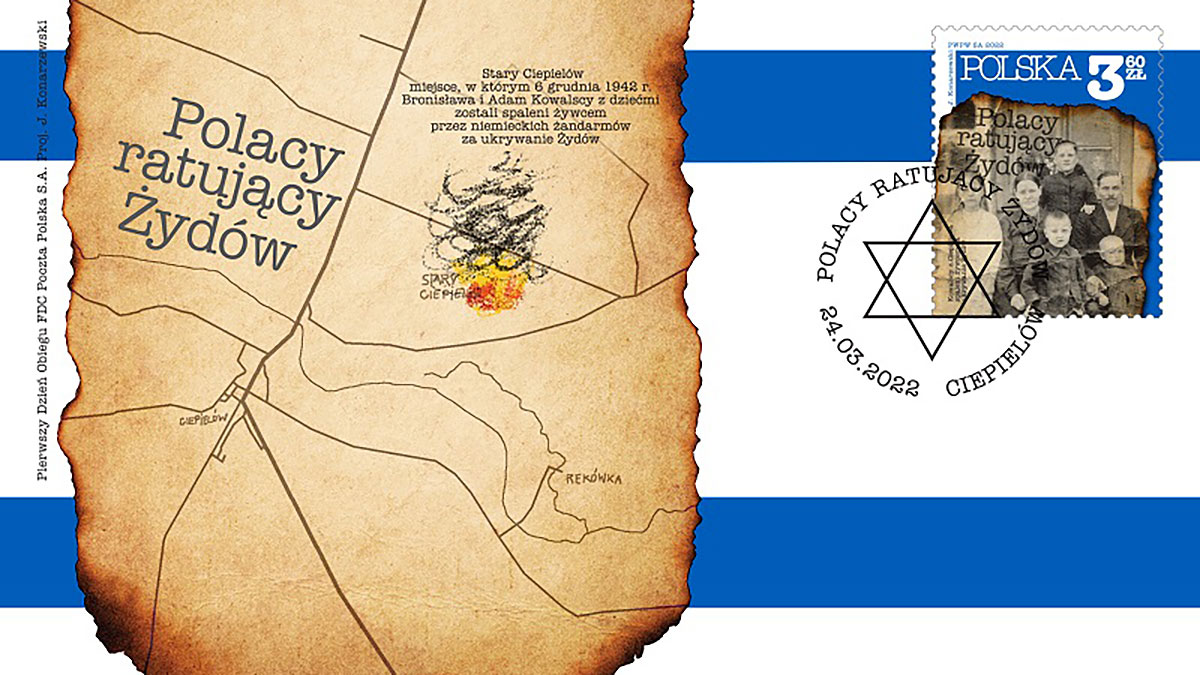 Poczta wydała znaczek upamiętniający Polaków ratujących Żydów