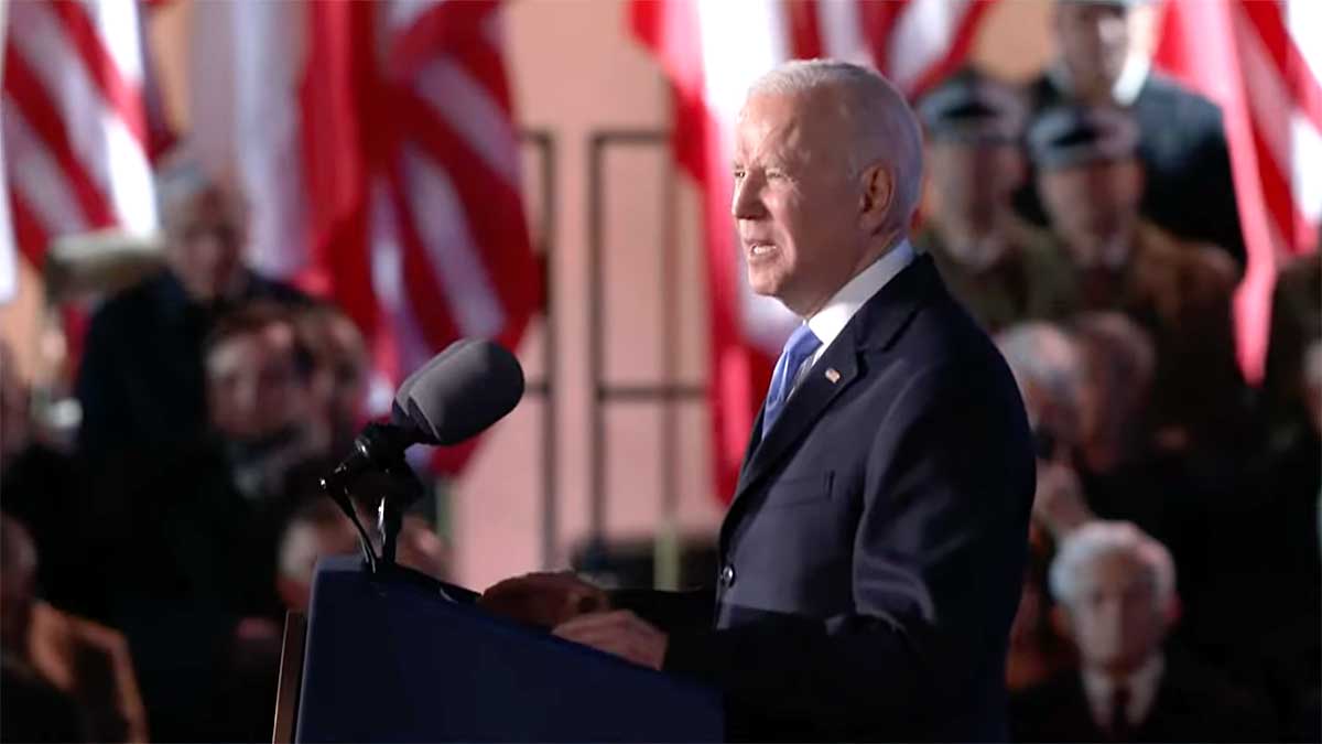Prezydent USA Joe Biden w Warszawie apelował: "Nie lękajcie się!"