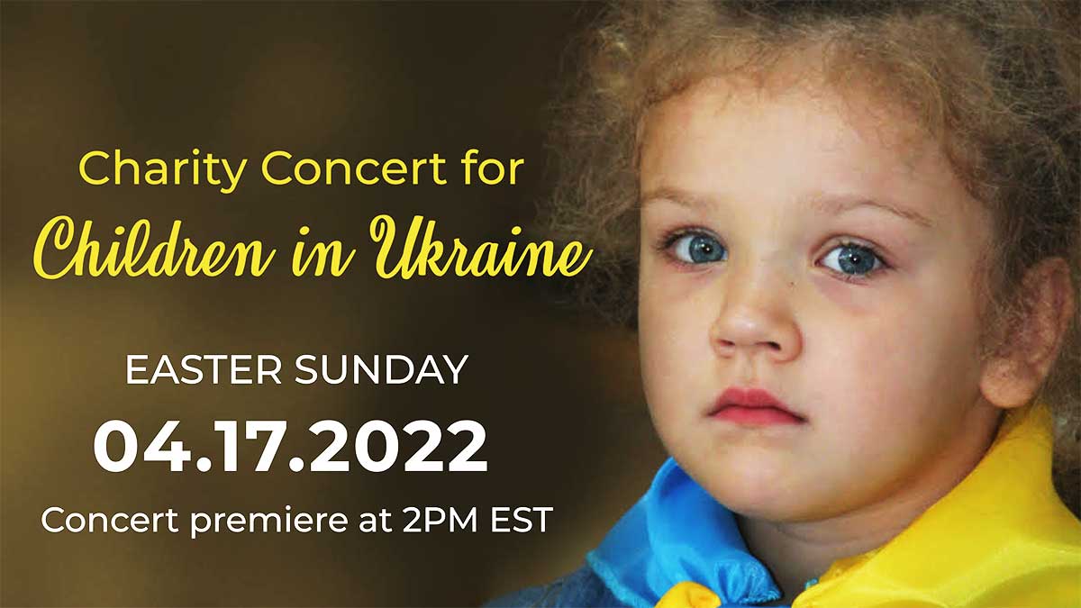 Koncert charytatywny online dla dzieci na Ukrainie dostępny online do 24 kwietnia, br.
