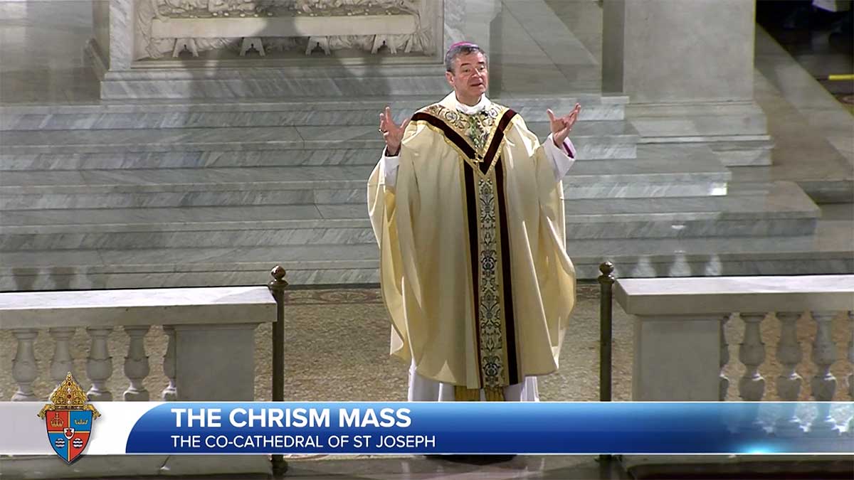 Bishop Brennan Speaks on Brooklyn Subway Attack in Homily During Tonight’s Brooklyn Diocese Chrism Mass