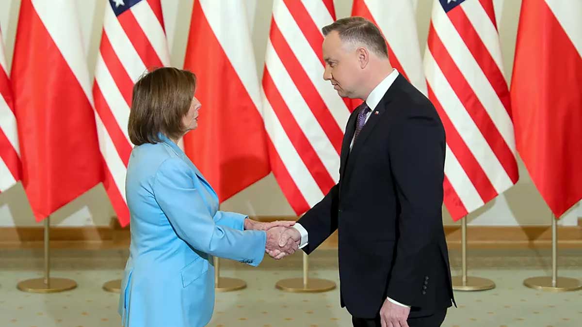 Prezydent RP Andrzej Duda przyjął Przewodniczącą Izby Reprezentantów USA Nancy Pelosi
