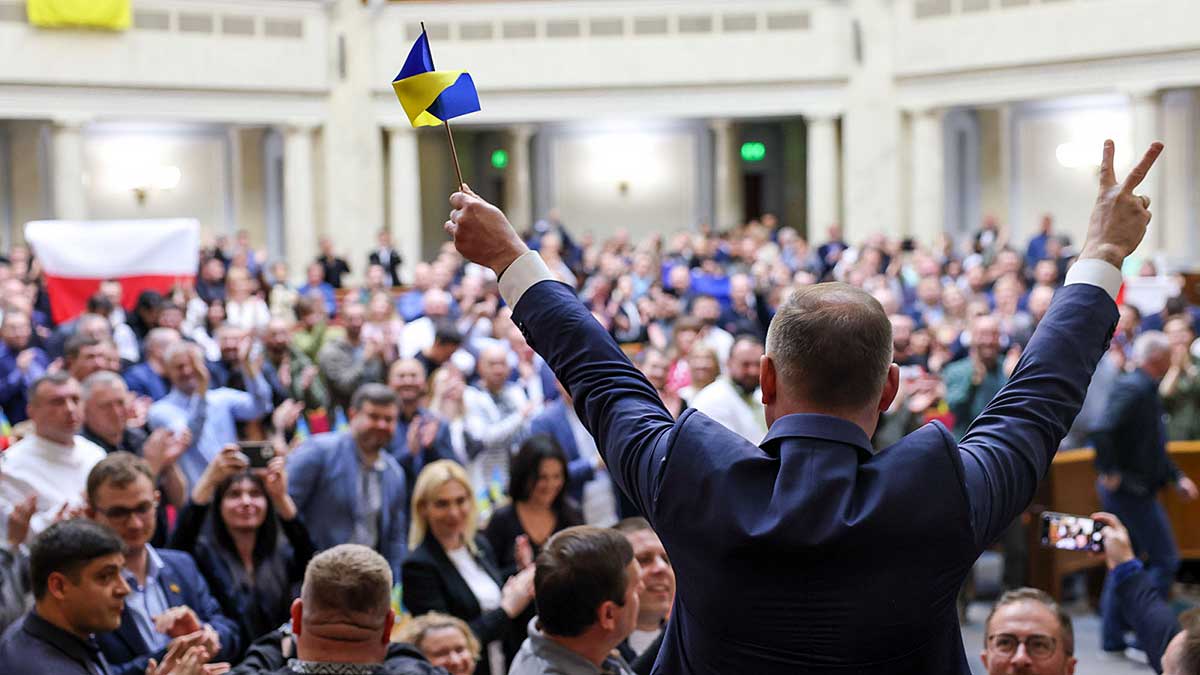 Prezydent RP Andrzej Duda w Kijowie wystąpił przed Radą Najwyższą Ukrainy