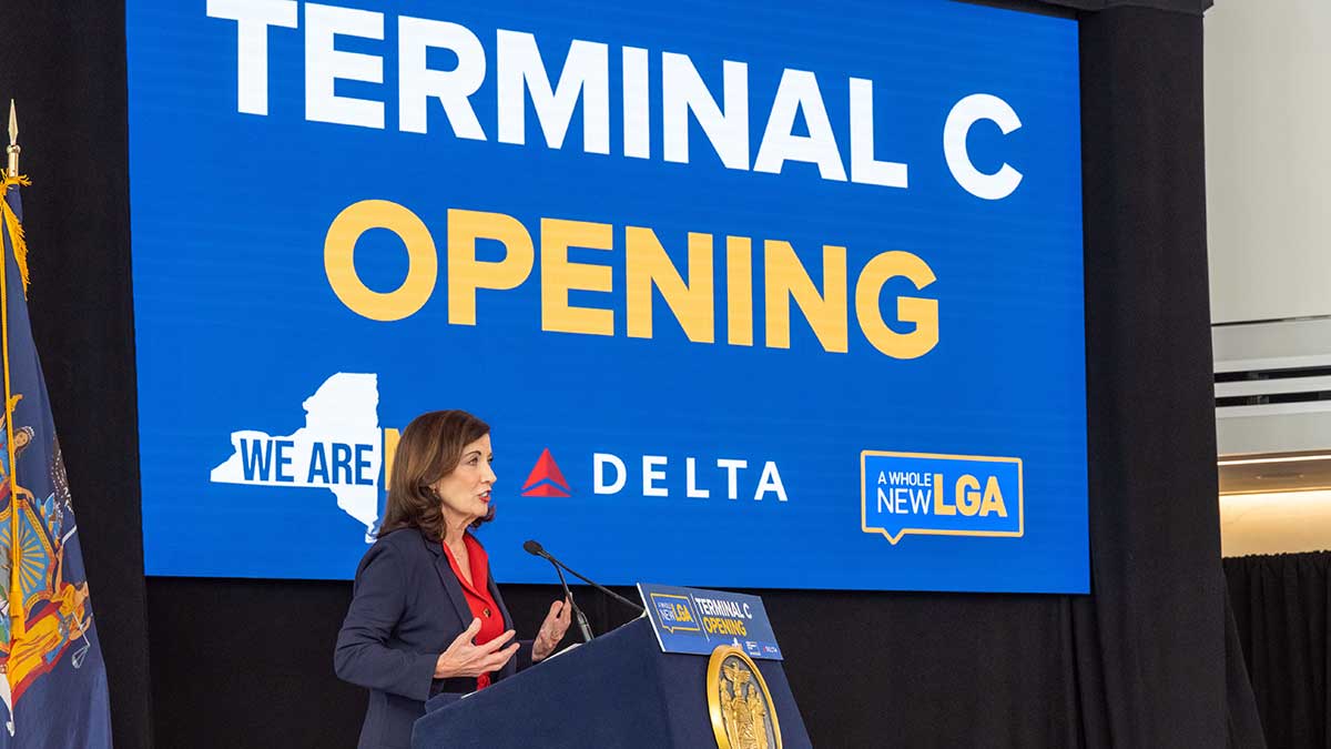Otwarcie nowego terminalu C Delta Air Lines na lotnisku LaGuardia w Nowym Jorku