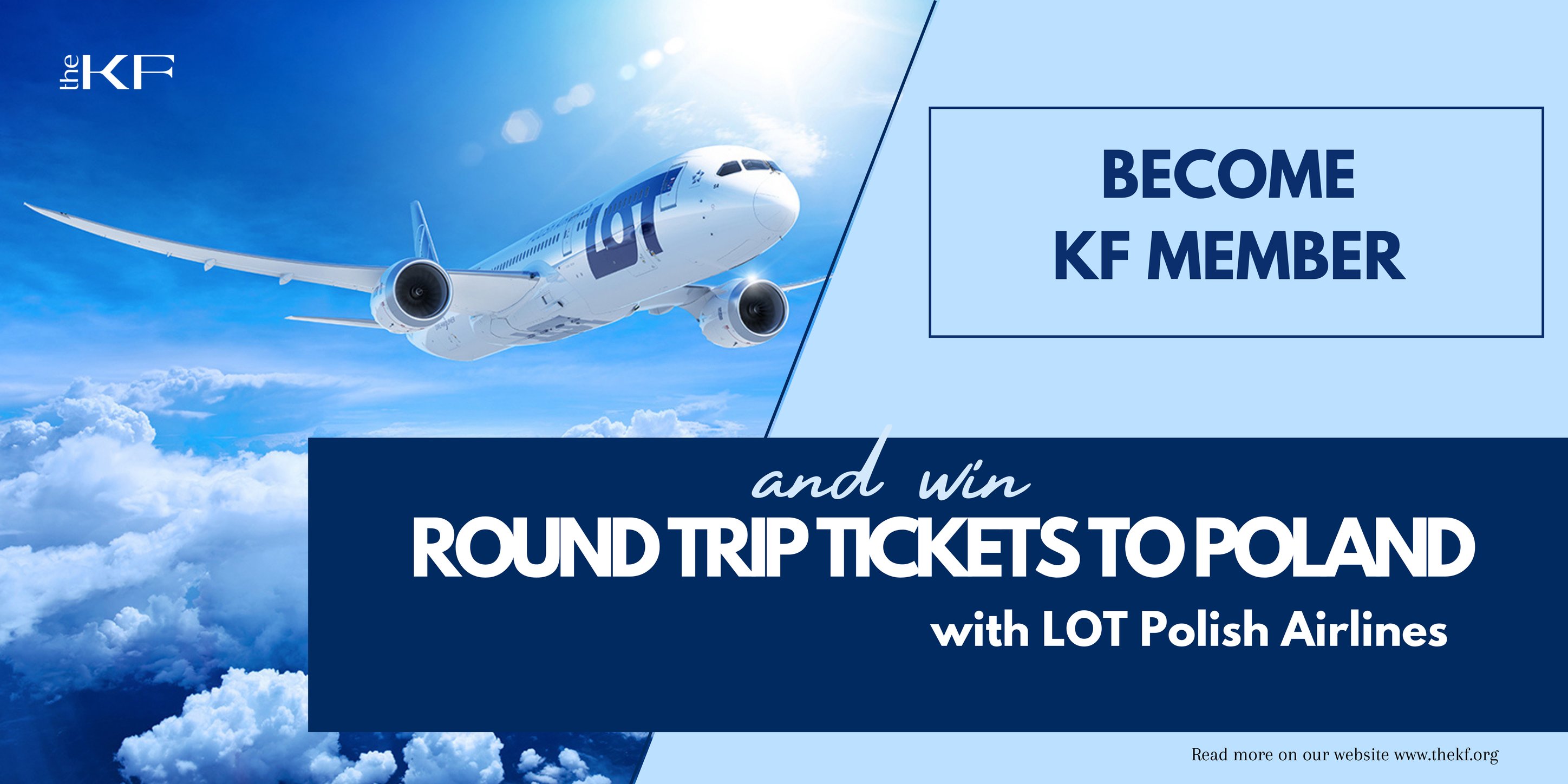 Become KF Member and Win Round Trip Tickets to Poland with LOT Polish Airlines