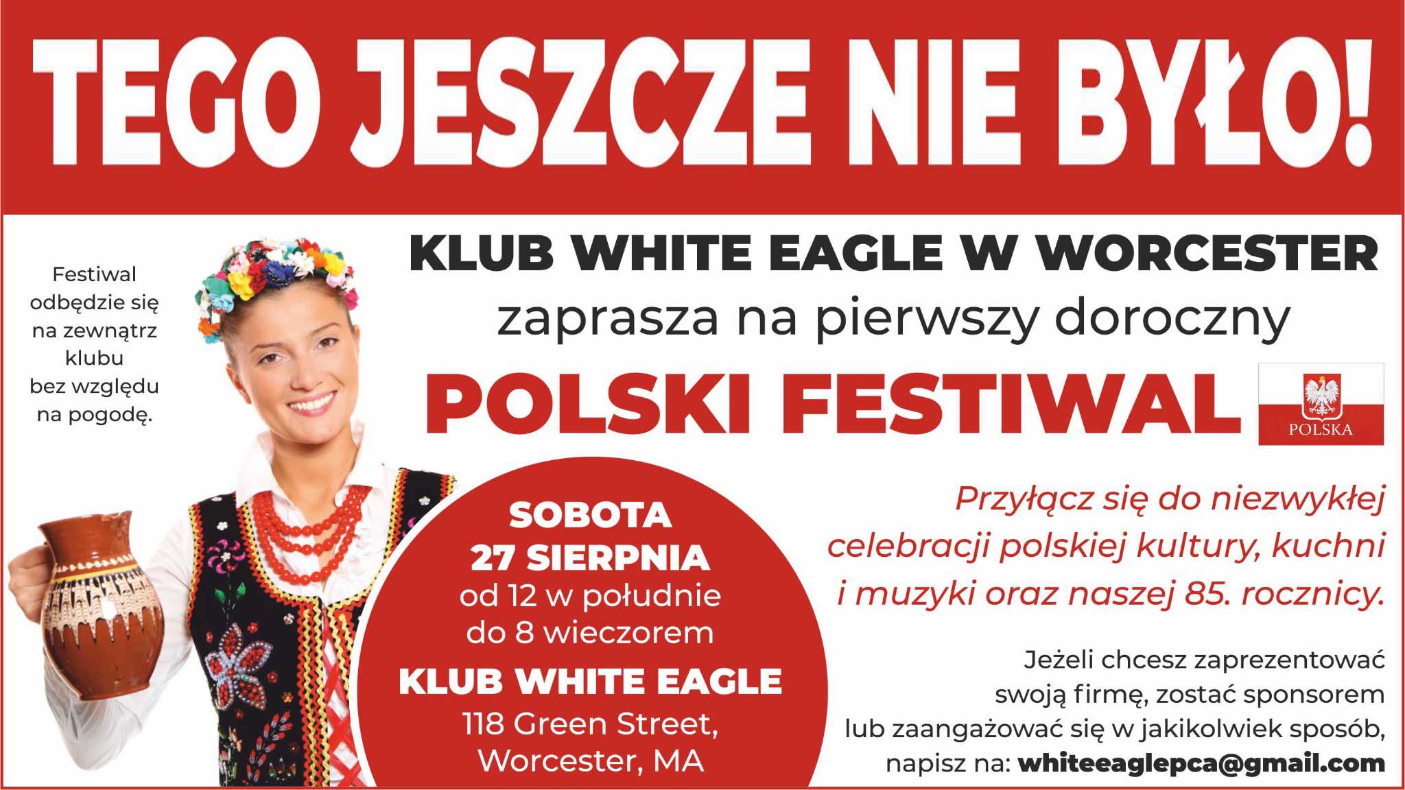 Doroczny Polski Festiwal White Eagle Club w Worcester, MA