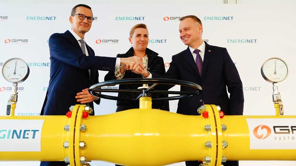 Prezydent Duda i Premier Morawiecki na otwarciu Baltic Pipe