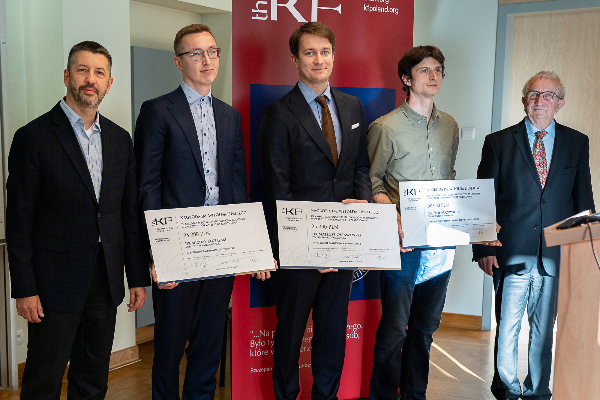 The 2022 Witold Lipski Awards for Outstanding Achievements in the Field of Computer Science