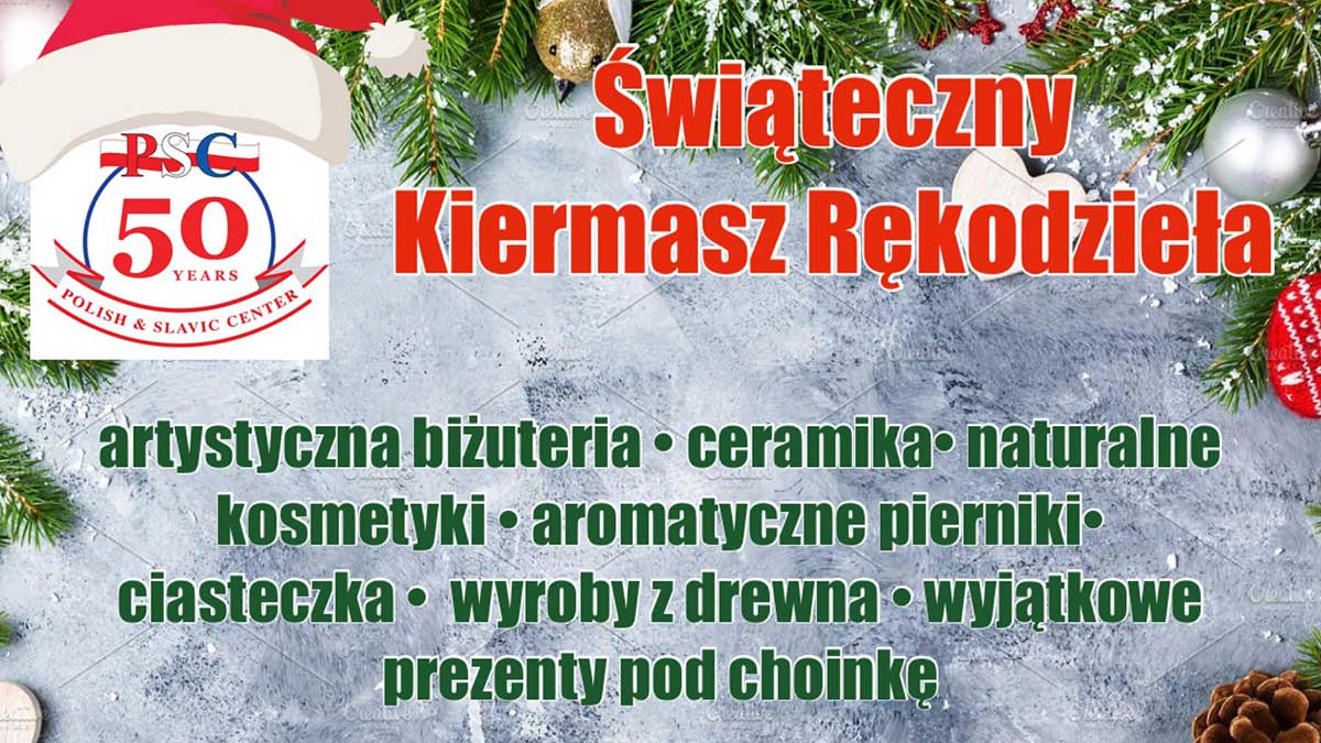 Świąteczny Kiermasz Rękodzieła w Centrum Polsko Słowiańskim na Greenpoincie