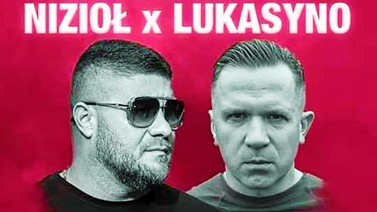 Koncert dwóch polskich raperów Lukasyno i Nizioł w Garfield, NJ
