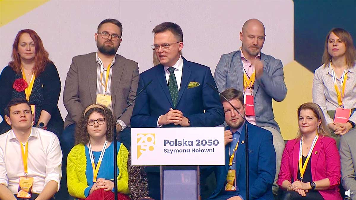 Szymon Hołownia wybrany przewodniczącym partii Polska 2050
