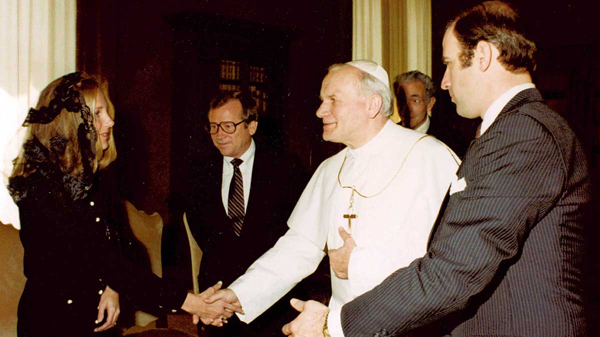 Prezydent Joe Biden i premier Włoch o wielkości św. Jana Pawła II