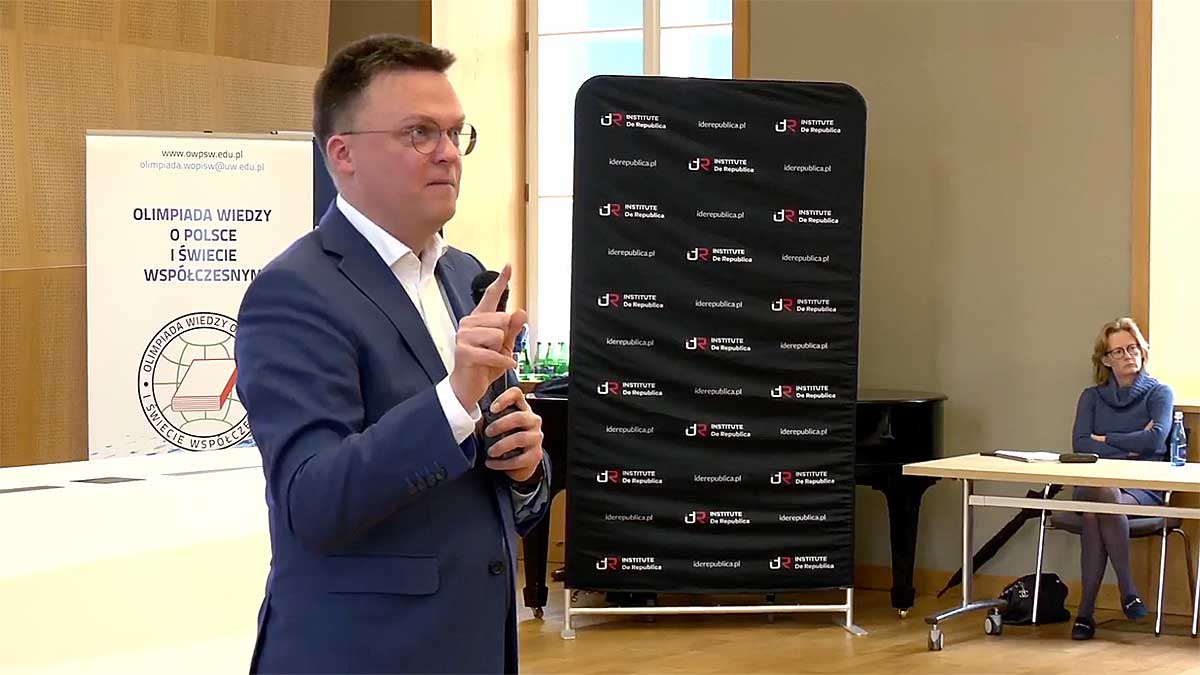 "Polska to wspólnota obywateli" - Szymon Hołownia na Uniwersytecie Warszawskim