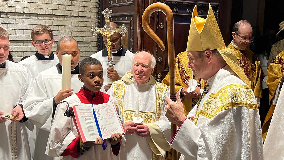 Bishop Brennan Presides over Easter Vigil at the Co-Cathedral of St. Joseph in Brooklyn