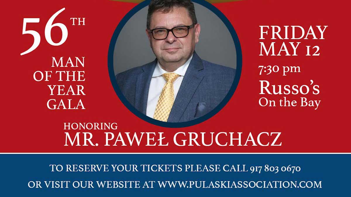 56th Man of the Year Gala, Honoring Mr. Paweł Gruchacz, at Russo's On The Bay in New York