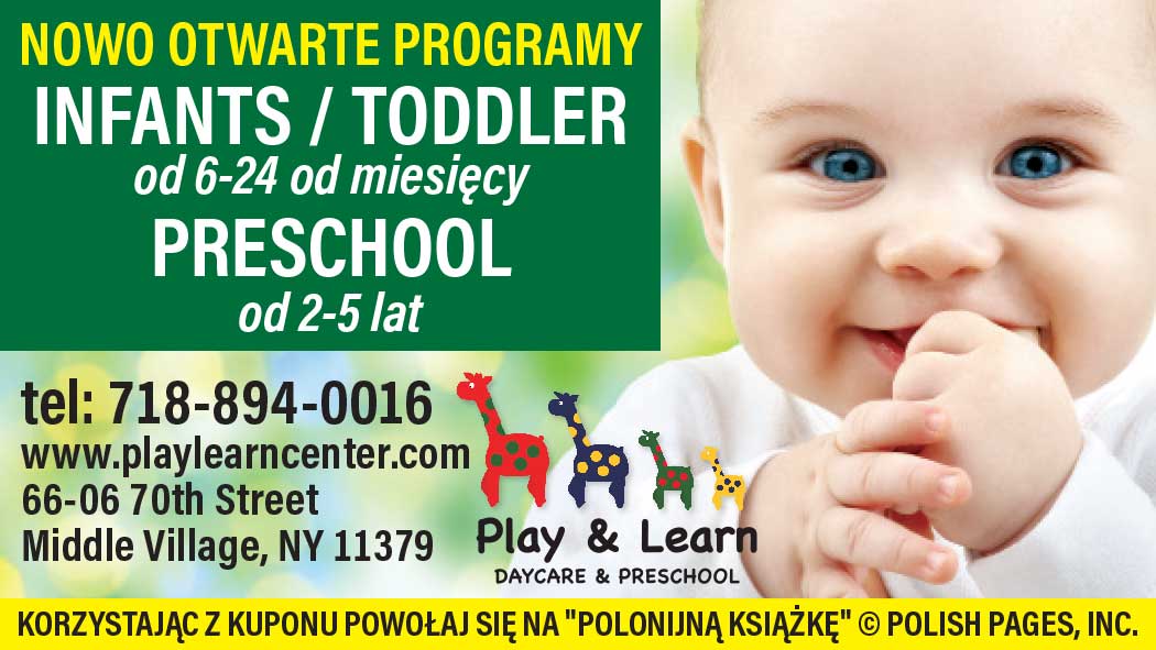 Przedszkole i żłobek w Nowym Jorku na Williamsburg i Middle Village. Learning Steps DayCare & Preschool i Play & Learn DayCare & Preschool Inc.