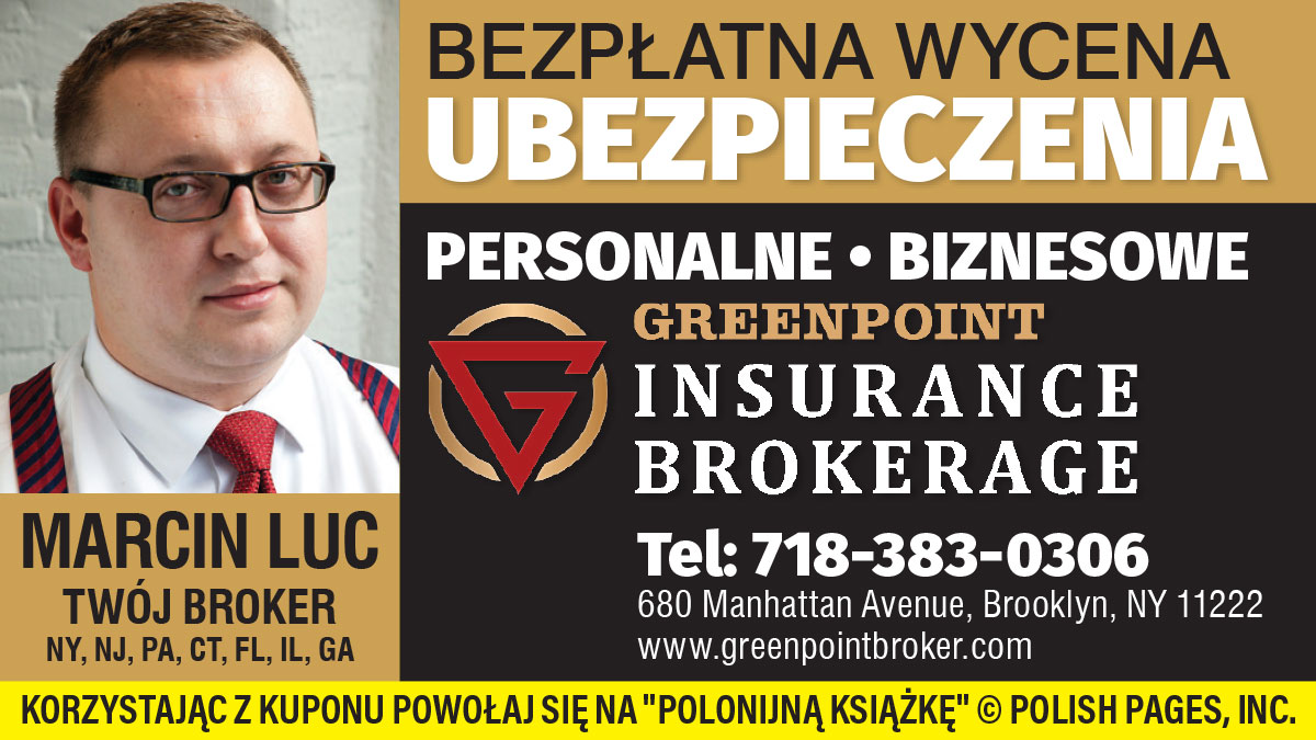 Ubezpieczenia biznesów i prywatne w Nowym Jorku w Greenpoint Insurance