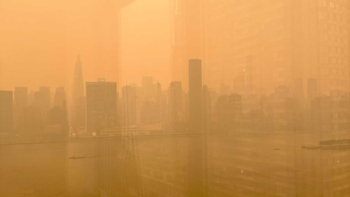 Rekordowe zanieczyszczenie powietrza w Nowym Jorku