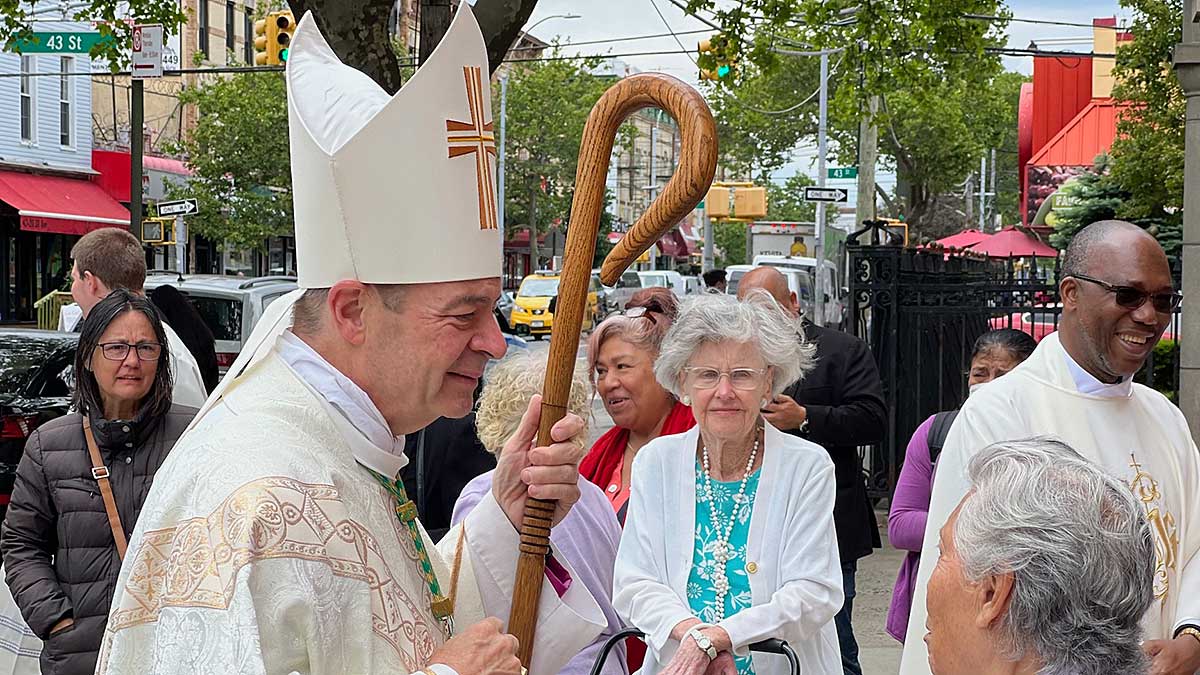 Bishop Robert Brennan Reconsecrates Catholic Church Desecrated Earlier this Week in Astoria
