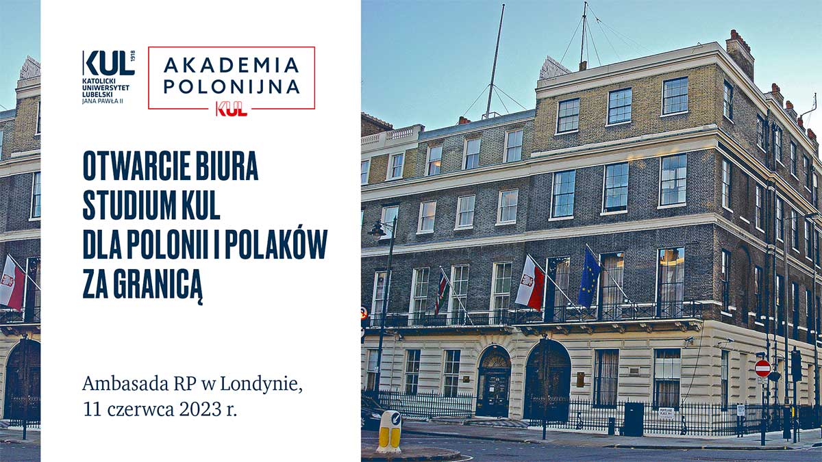 Biuro Studium KUL dla Polonii rozpoczęło działalność w Londynie