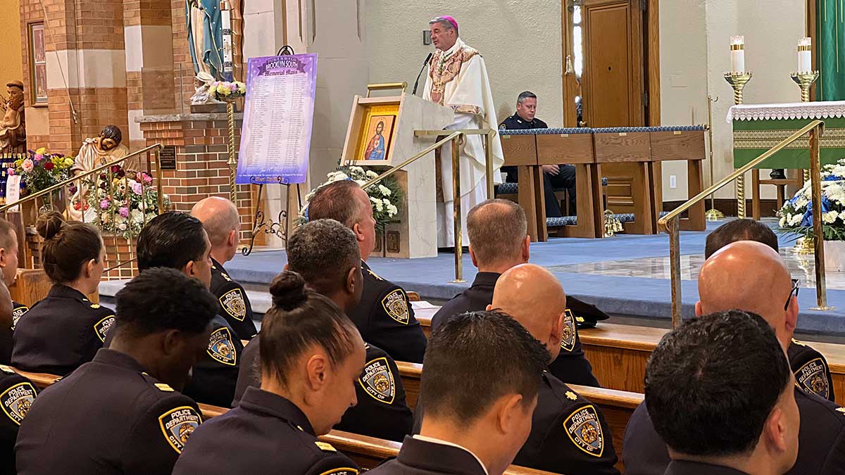 Bishop Brennan Leads NYPD Memorial Mass Remembering 132 Fallen Heroes
