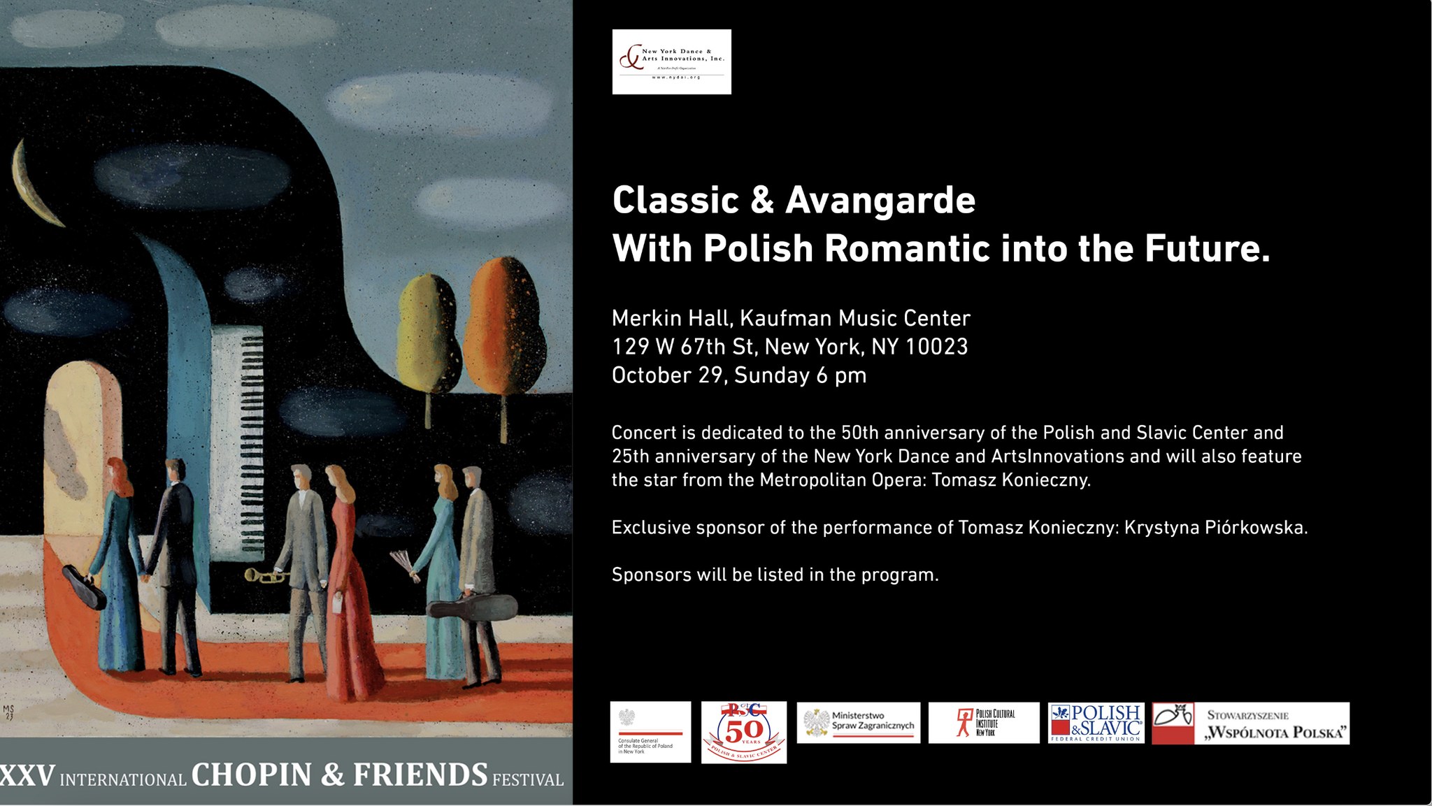 XXV International Chopin & Friends Festival: Classic & Avant-garde with Polish Romantic Music into the Future Concert- Opening Gala
