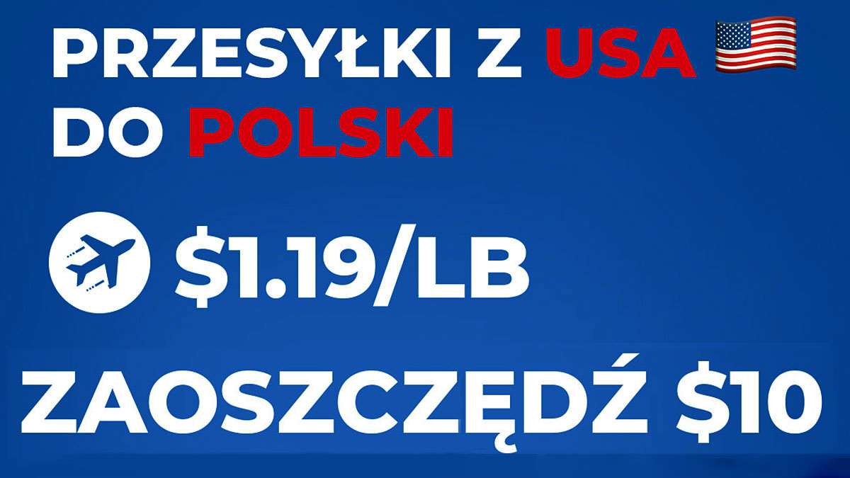 Dostawa przesyłek z USA do Twoich bliskich w Polsce już od $1,19 za funt