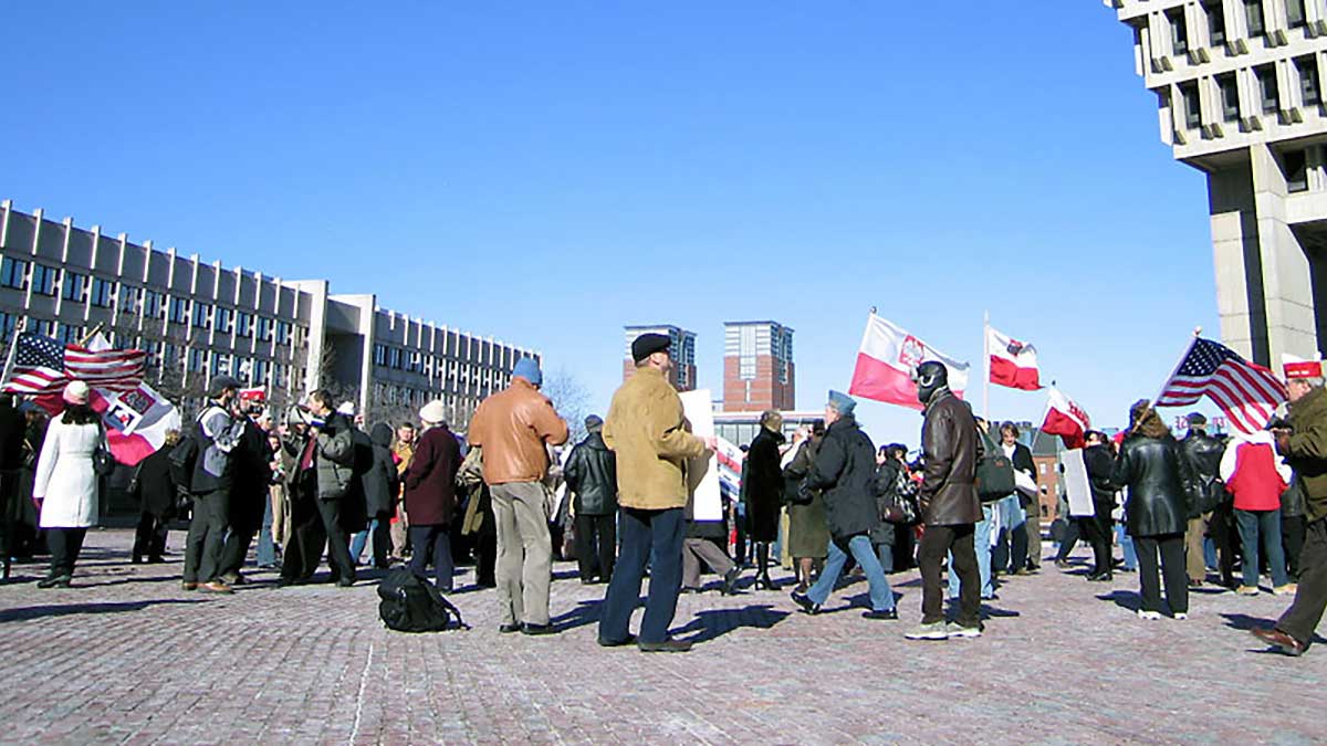 03.05.2006 - Polonia's Protest by the City Hall in Boston