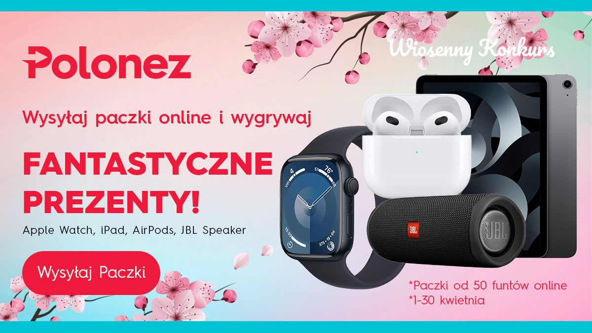 Wysyłaj paczki do Polski online przez Polonez America - Wygraj nagrody w kwietniowej promocji!