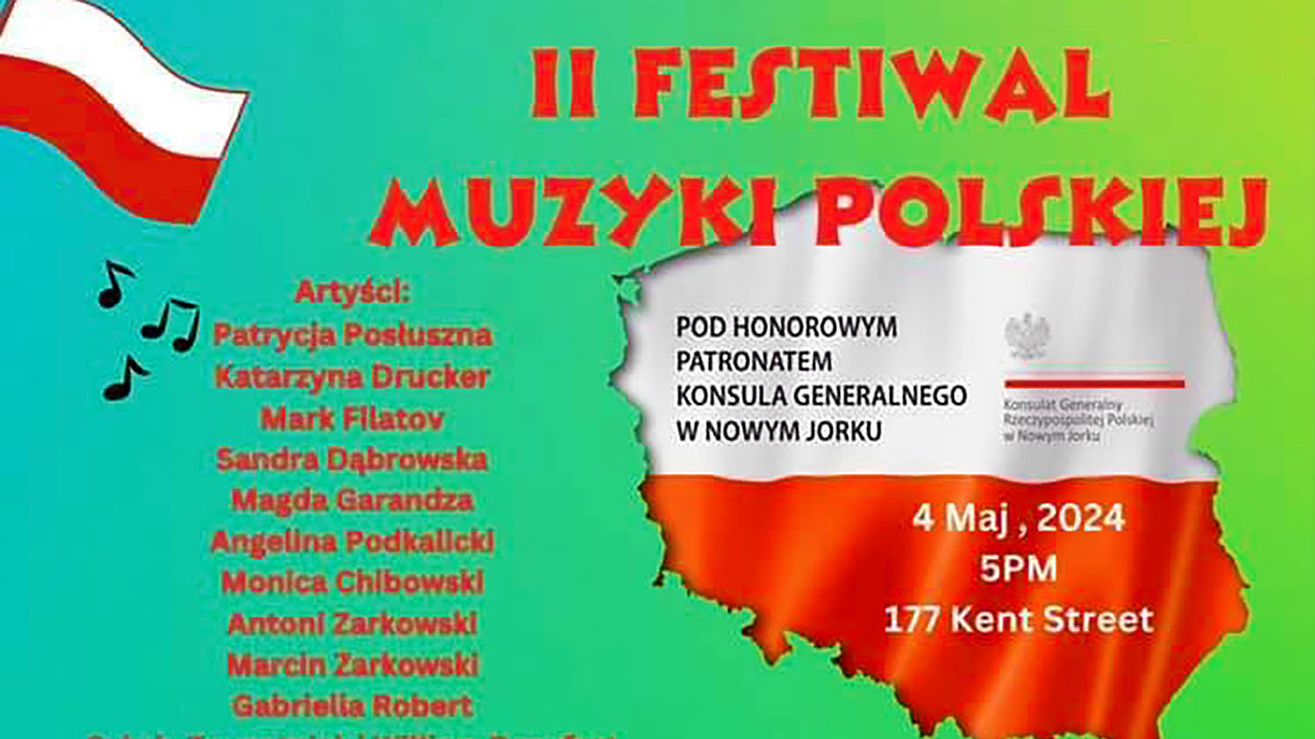 II Festiwal Muzyki Polskiej. Szarfowanie Marszałka Parady Pułaskiego, Miss i Mister Polonia CPS