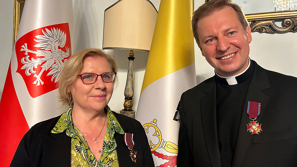 Złoty Krzyż Zasługi dla włoskiej dziennikarki i kierownika sekcji polskiej Vatican News