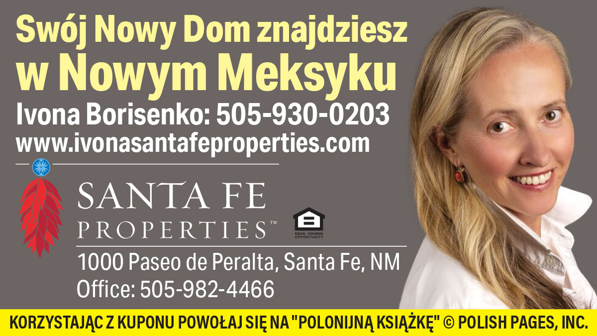 Polski agent nieruchomości w Nowym Meksyku. Ivona Borisenko w Santa Fe, NM