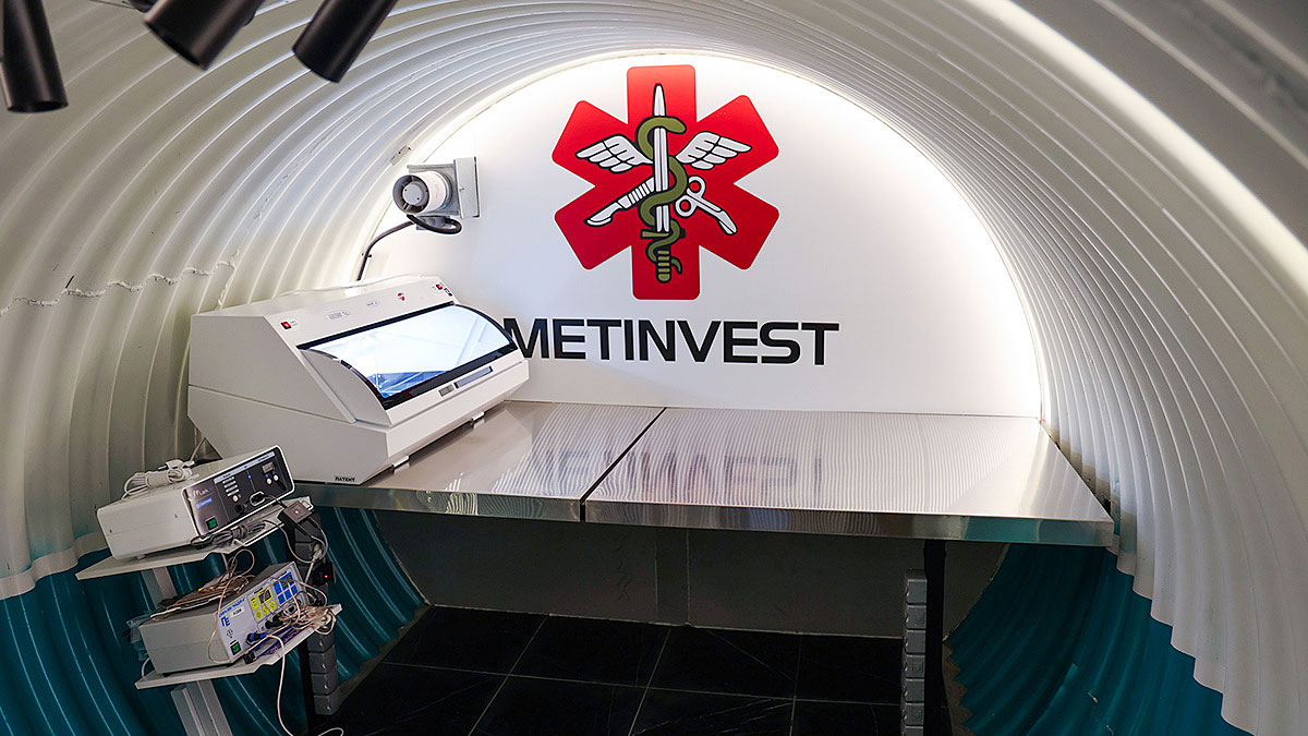 Metinvest zbudował na linii frontu pierwszy podziemny szpital dla ukraińskiej armii