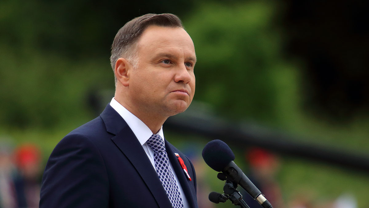 Prezydent Andrzej Duda na odsłonięciu Pomnika "Bohaterów Walki o Niepodległość po 1945 roku i Solidarności " w Amerykańskiej Częstochowie