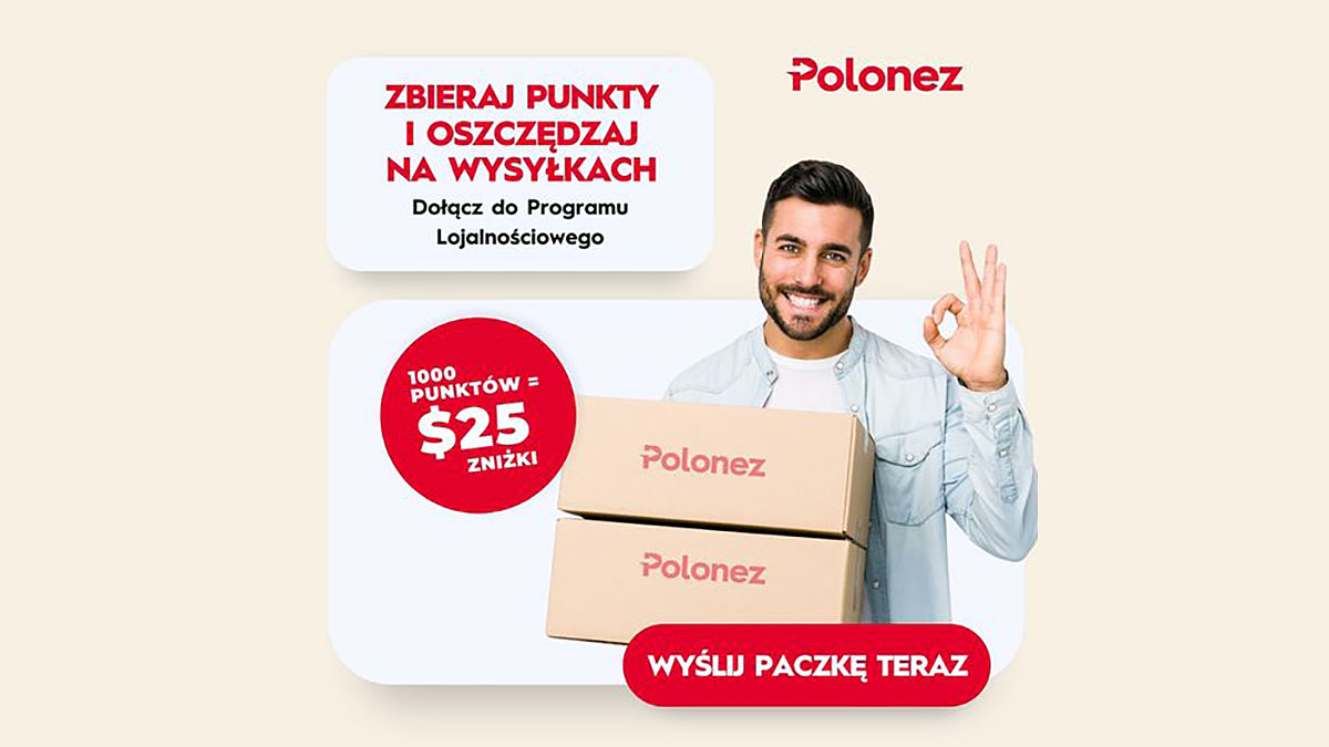 Paczki do Polski z USA taniej z Polonez America. Im więcej wysyłasz, tym więcej oszczędzasz!